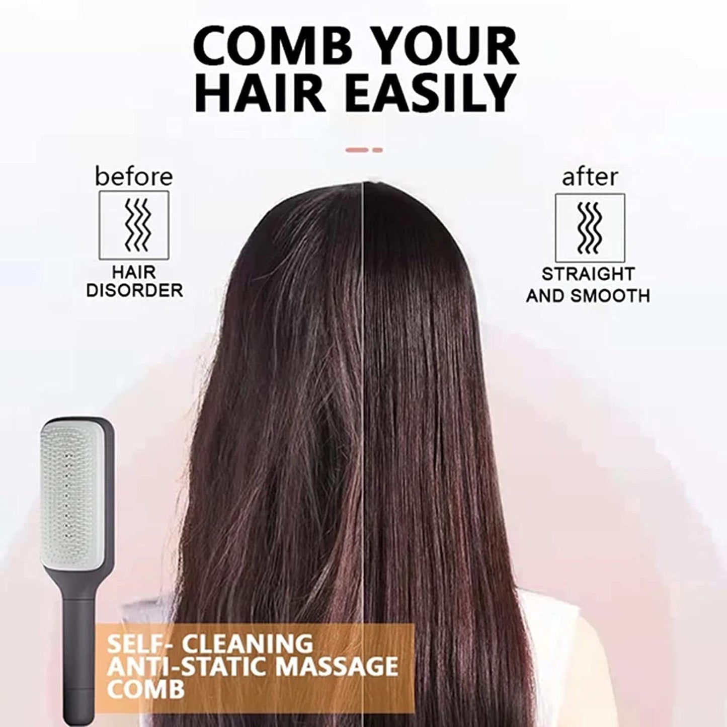 LumiTwist Self-Cleaning Hairbrush