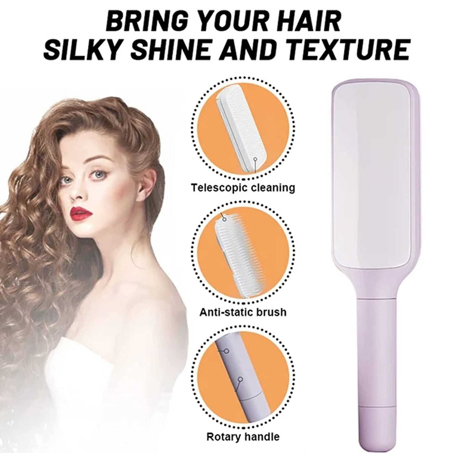 LumiTwist Self-Cleaning Hairbrush
