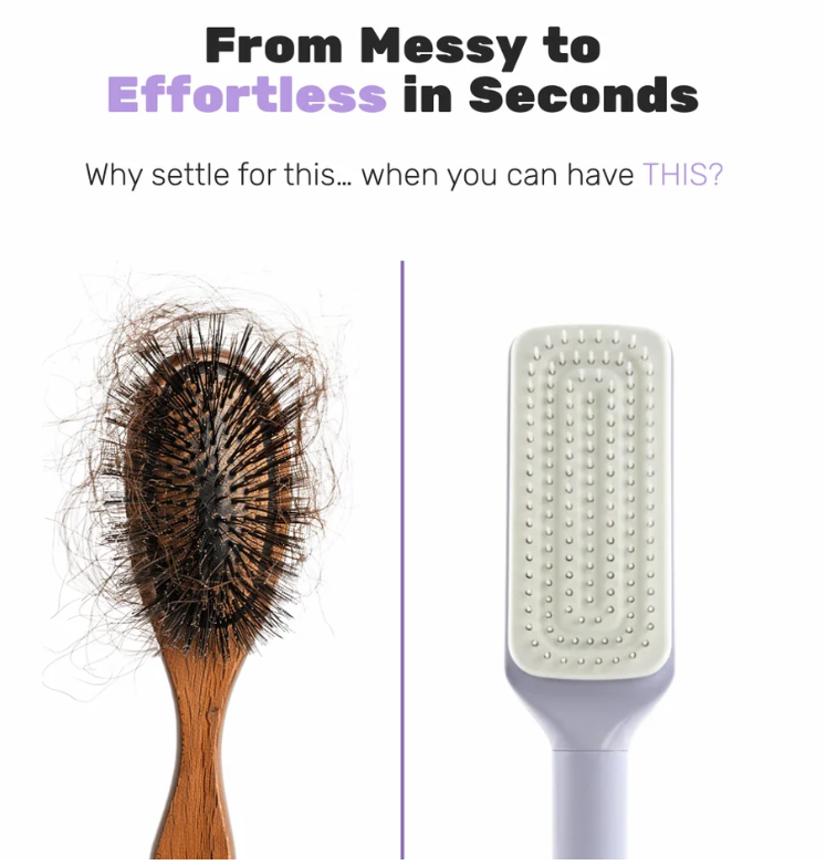 LumiTwist Self-Cleaning Hairbrush