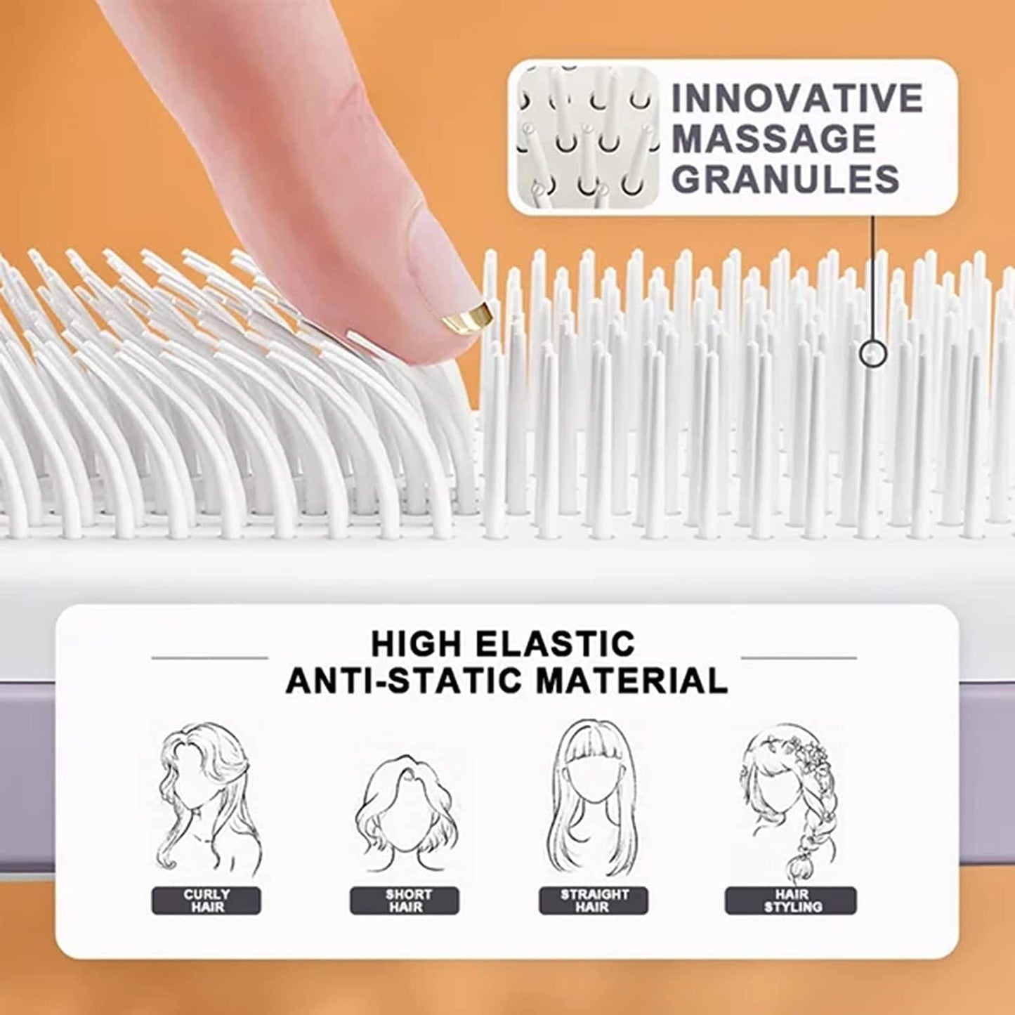 LumiTwist Self-Cleaning Hairbrush