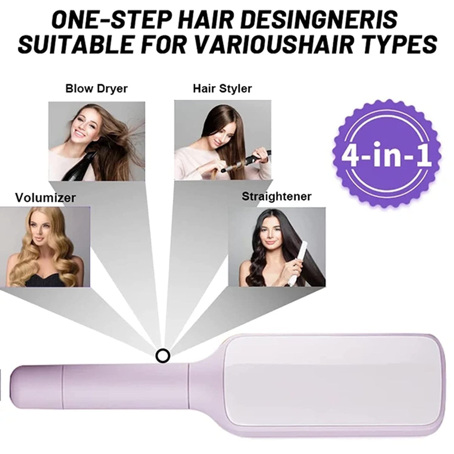 LumiTwist Self-Cleaning Hairbrush
