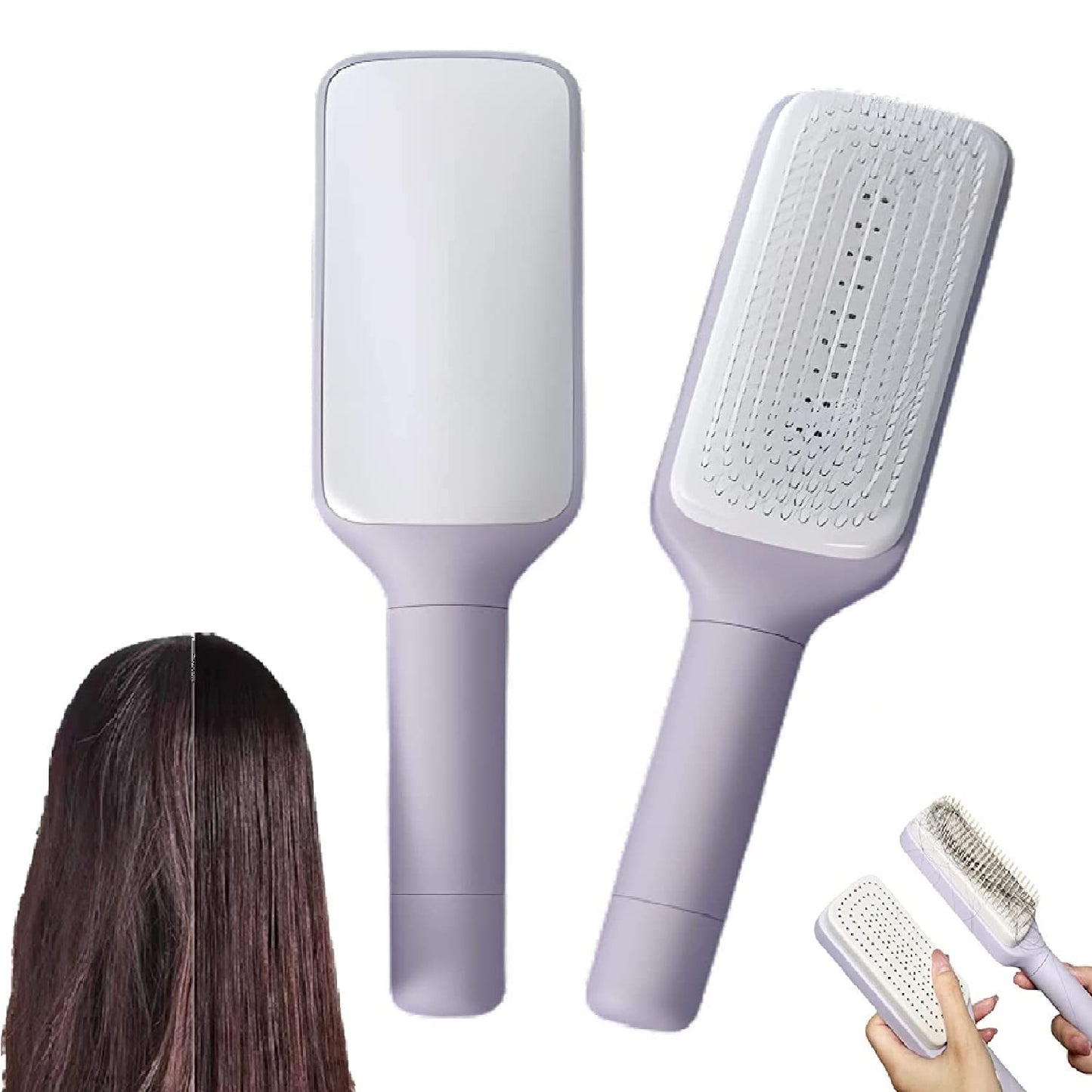 LumiTwist Self-Cleaning Hairbrush