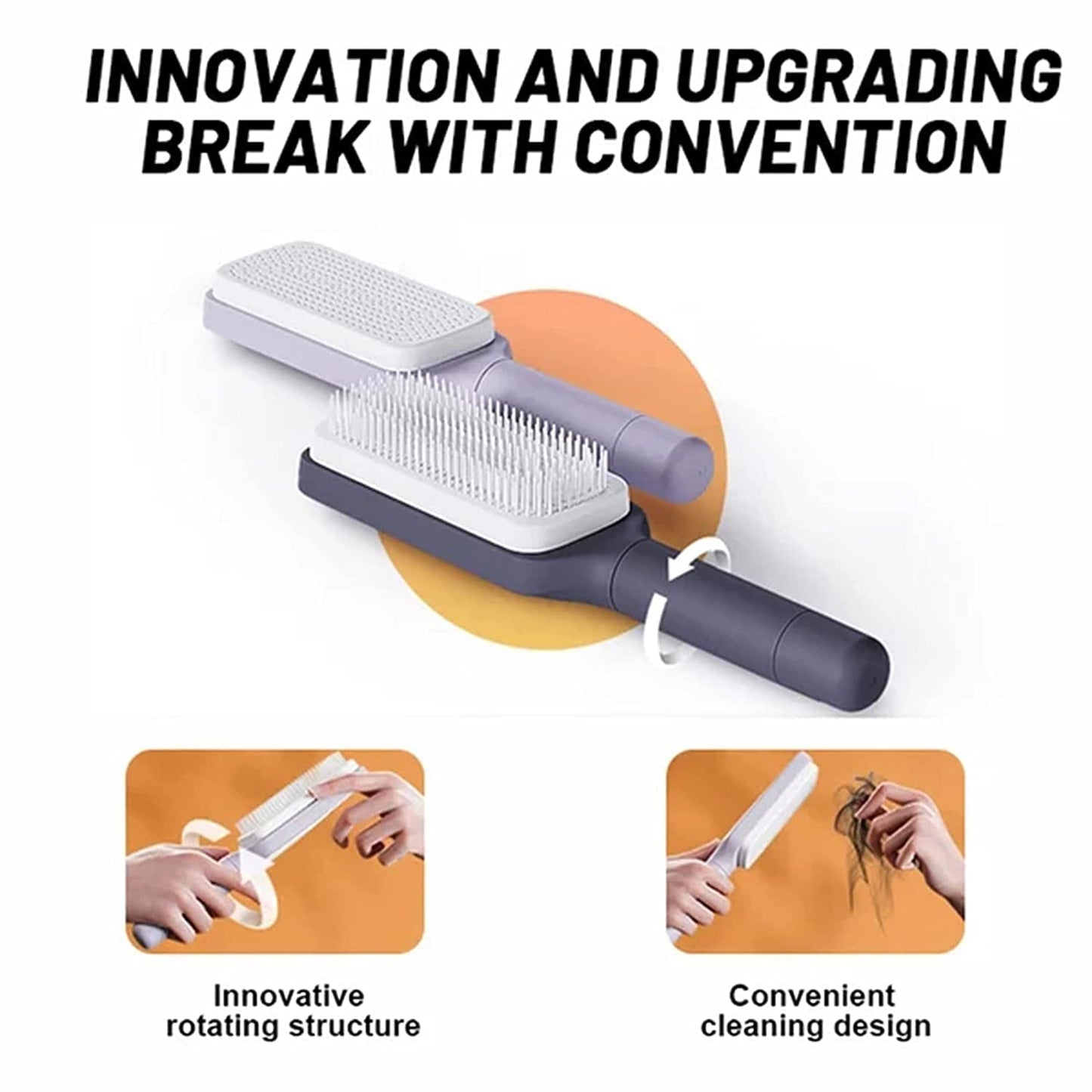 LumiTwist Self-Cleaning Hairbrush
